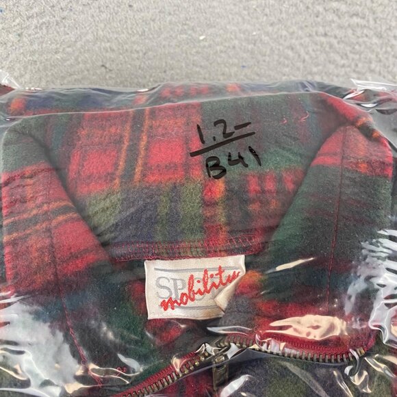 Vintage SPORT mobility Plaid Pullover Sweater jacket size L - Picture 11 of 11